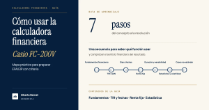Guía Casio FC-200V: ruta de aprendizaje en siete pasos, por Alberto Bernat