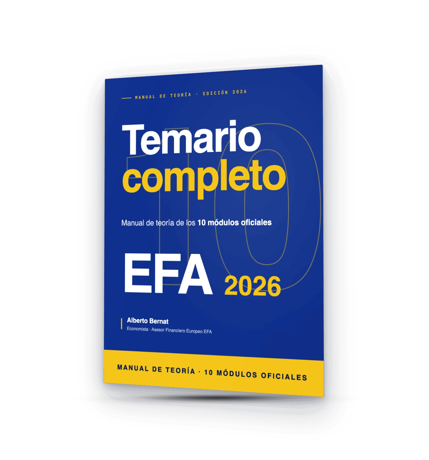 Manual EFA 2026 de teoría con temario completo de los 10 módulos oficiales