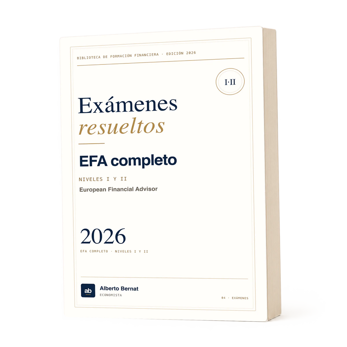 Libro de exámenes resueltos EFA completo 2026 de Alberto Bernat