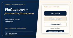 Divulgación, recomendación y asesoramiento: tres planos distintos
